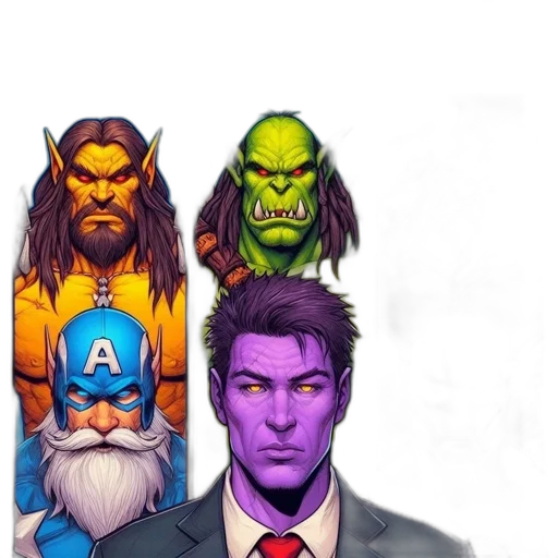 staff, face, comic book art, concept art transparent PNG cut-out