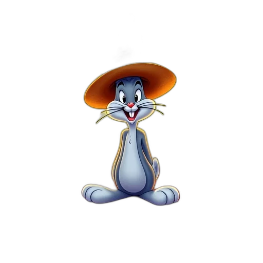 hat, animal, staff, creature transparent PNG cut-out