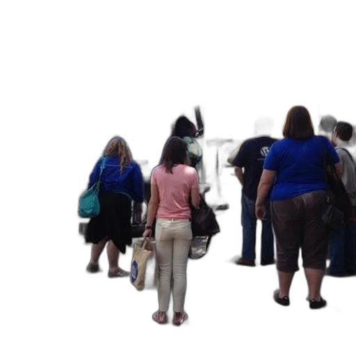 staff, umbrella, jacket, robot transparent PNG cut-out