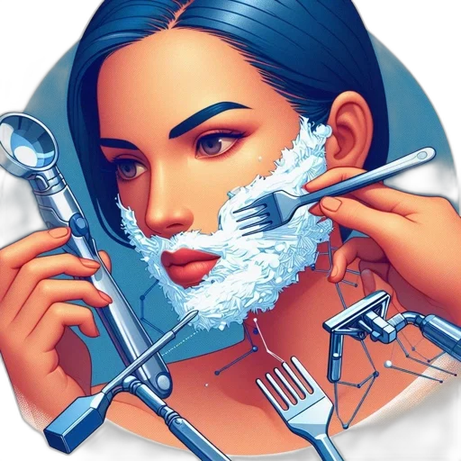 food, face, photorealistic, pixel art transparent PNG cut-out