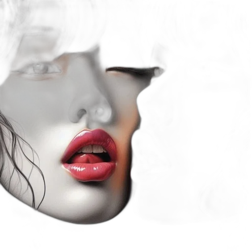 face, mask, photorealistic, 3d render transparent PNG cut-out
