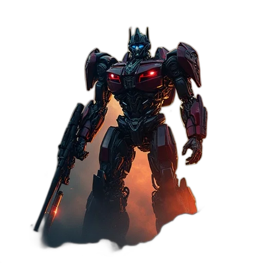 robot, weapon, concept art, 3d render transparent PNG cut-out