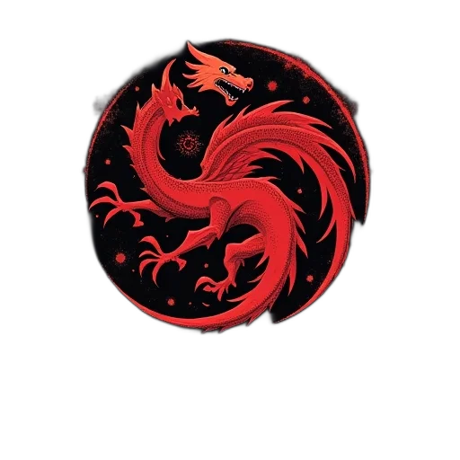 dragon, staff, jewelry, umbrella transparent PNG cut-out