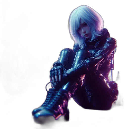 robot, weapon, staff, shoes transparent PNG cut-out