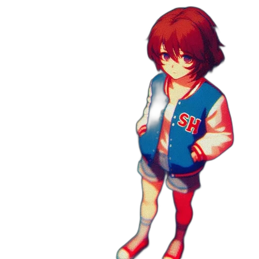 jacket, staff, weapon, creature transparent PNG cut-out