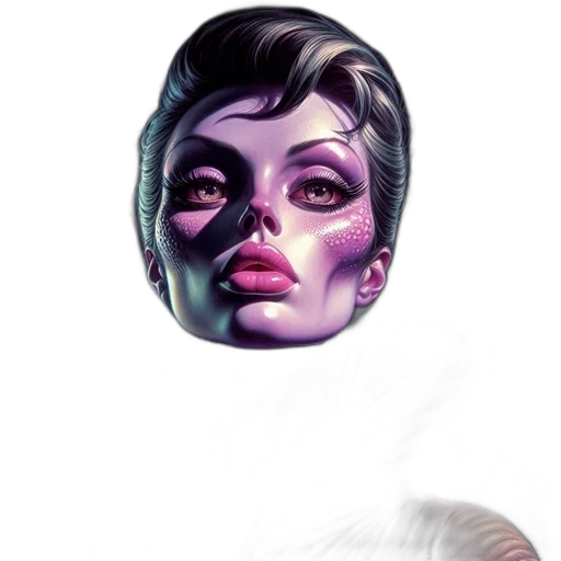face, mask, robot, creature transparent PNG cut-out