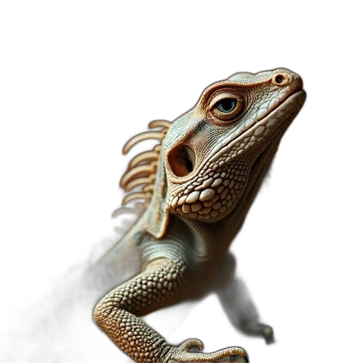 dragon, animal, staff, creature transparent PNG cut-out