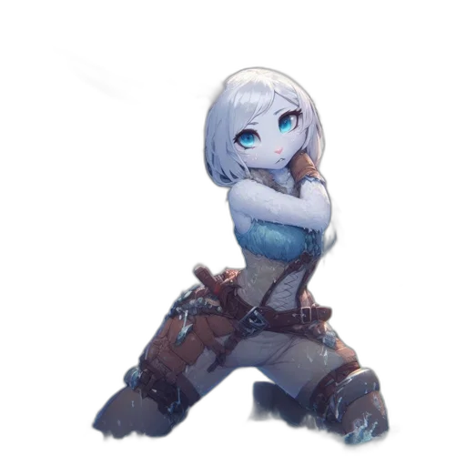 robot, staff, weapon, creature transparent PNG cut-out