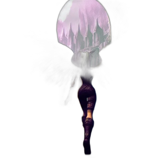 umbrella, staff, hair, crown transparent PNG cut-out