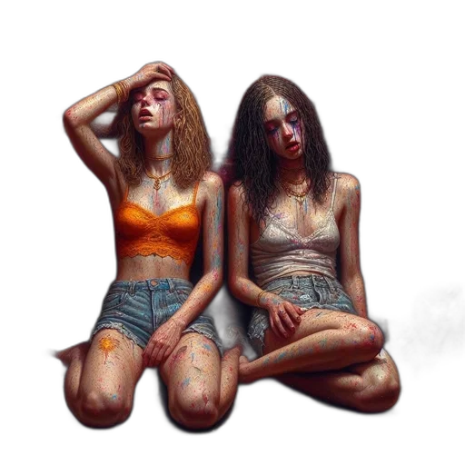 mask, face, oil painting, concept art transparent PNG cut-out