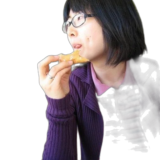 food, jacket, face, staff transparent PNG cut-out