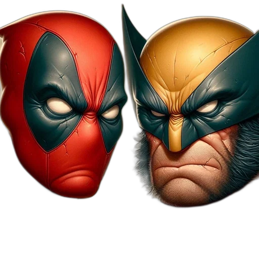 mask, face, comic book art, concept art transparent PNG cut-out