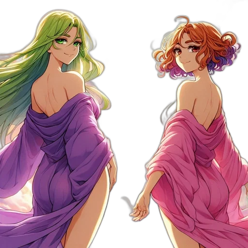 dress, concept art, watercolor, anime transparent PNG cut-out