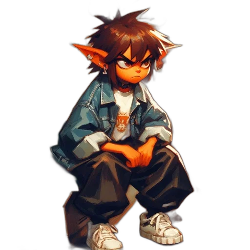 jacket, staff, pixel art, concept art transparent PNG cut-out