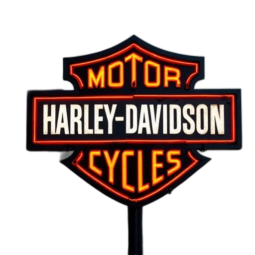 harley, davidson, sign, displayed transparent PNG cut-out