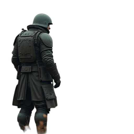 jacket, weapon, hat, mask transparent PNG cut-out