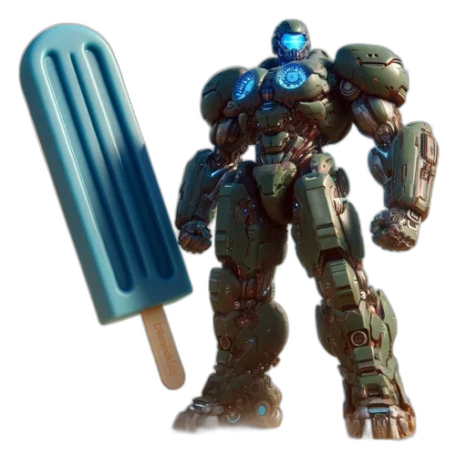 robot, weapon, food, concept art transparent PNG cut-out
