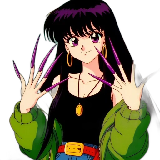 jacket, jewelry, anime, vaporwave transparent PNG cut-out