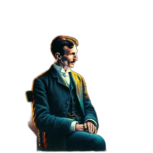 jacket, staff, face, robot transparent PNG cut-out