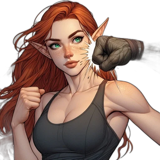 staff, fantasy art, concept art, comic book art transparent PNG cut-out