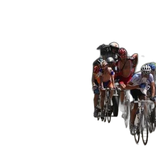 group, cyclists, ride, down transparent PNG cut-out