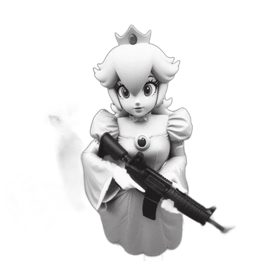 weapon, robot, crown, creature transparent PNG cut-out
