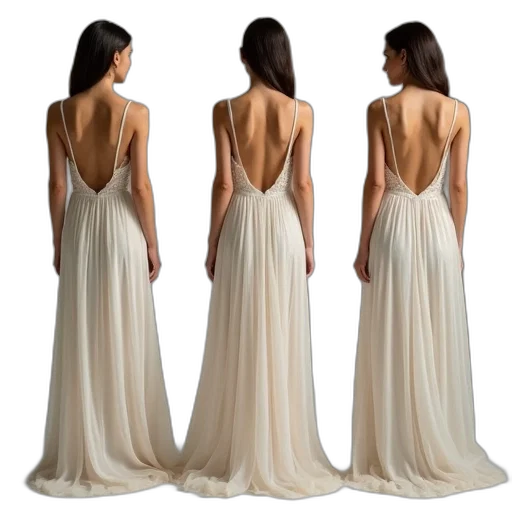 dress, earth tones, golden, woman transparent PNG cut-out