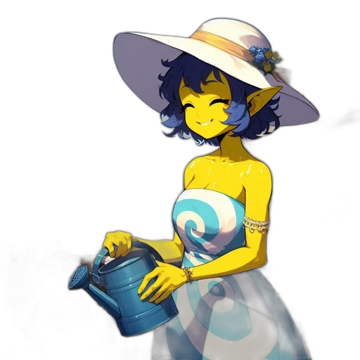 dress, hat, staff, mask transparent PNG cut-out