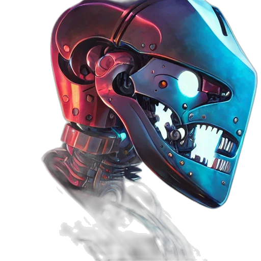 robot, mask, face, creature transparent PNG cut-out