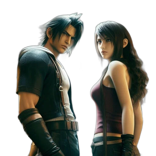 concept art, fantasy art, 3d render, two transparent PNG cut-out