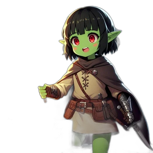 staff, weapon, creature, fantasy art transparent PNG cut-out