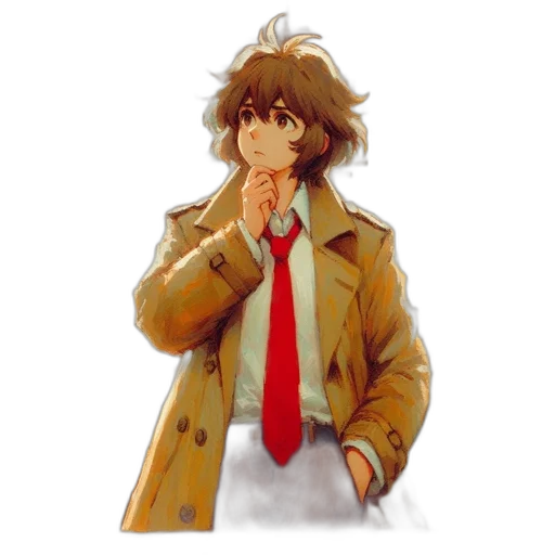 jacket, staff, concept art, pixel art transparent PNG cut-out