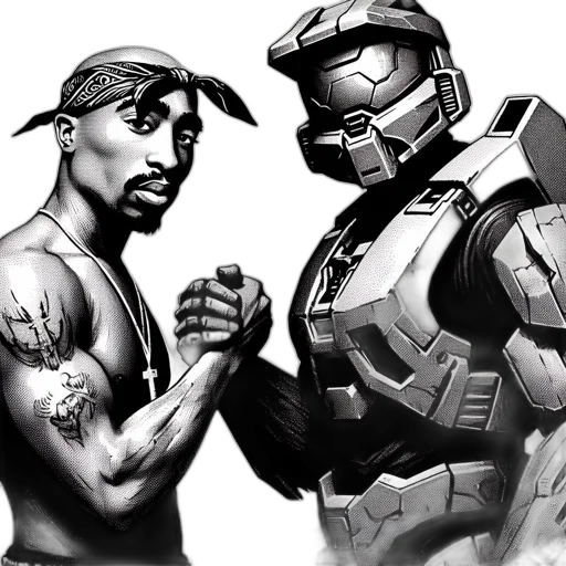 robot, comic book art, concept art, cartoon transparent PNG cut-out