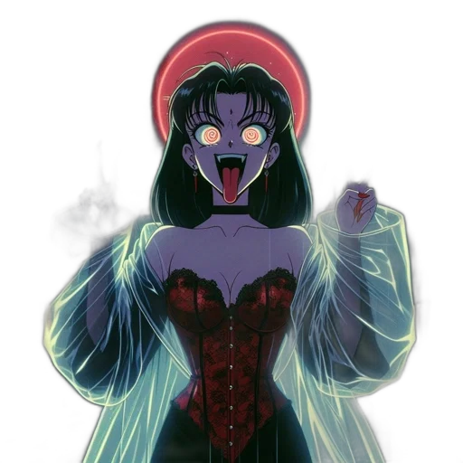 dress, concept art, comic book art, anime transparent PNG cut-out