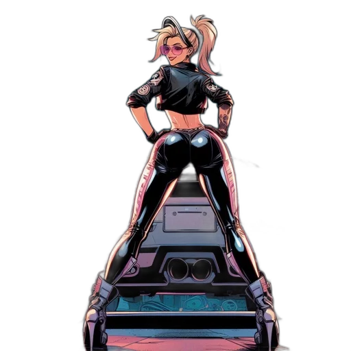 car, jacket, comic book art, concept art transparent PNG cut-out