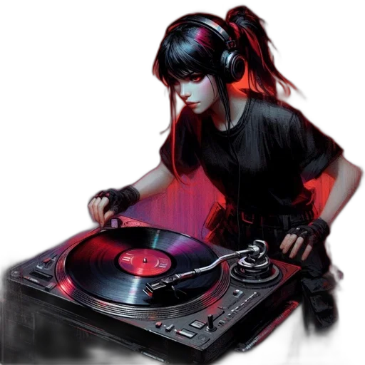 cyberpunk, fantasy art, concept art, photorealistic transparent PNG cut-out