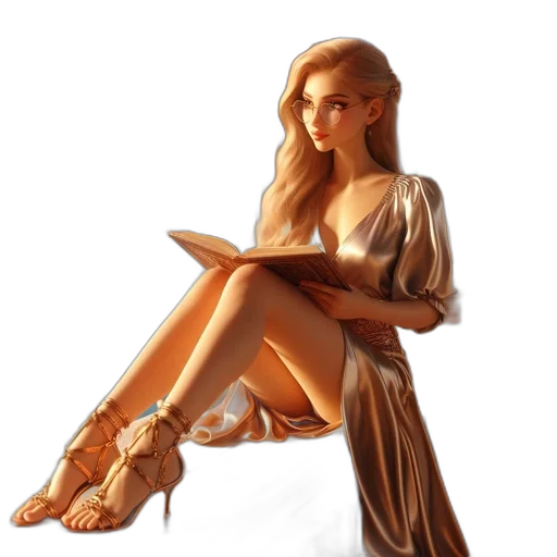 dress, shoes, fantasy art, concept art transparent PNG cut-out
