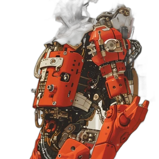 robot, weapon, mask, concept art transparent PNG cut-out
