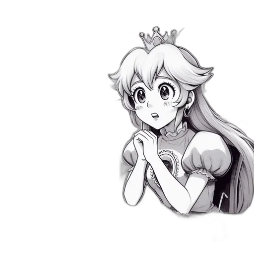 crown, dress, face, creature transparent PNG cut-out