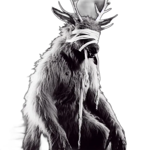 animal, creature, crown, staff transparent PNG cut-out