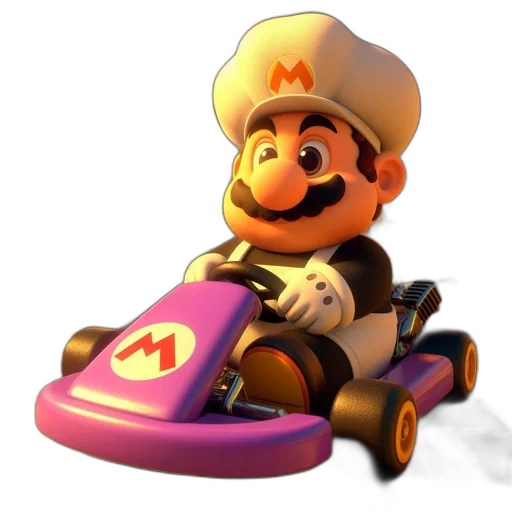 car, hat, 3d render, concept art transparent PNG cut-out