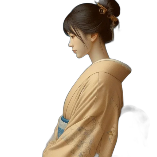 dress, staff, face, jewelry transparent PNG cut-out