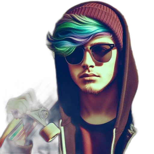 jacket, face, hat, mask transparent PNG cut-out