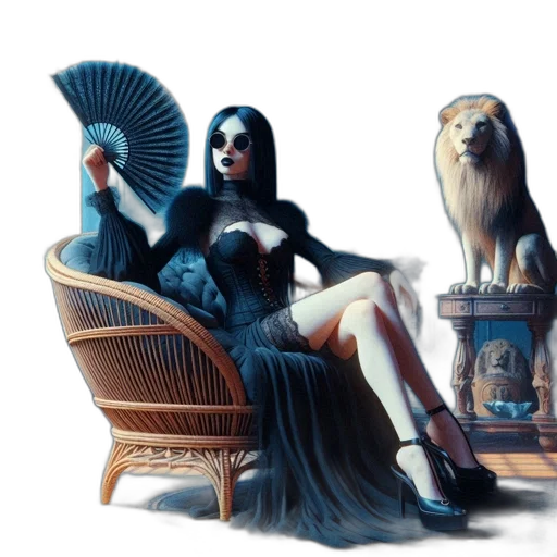 furniture, dress, fantasy art, concept art transparent PNG cut-out