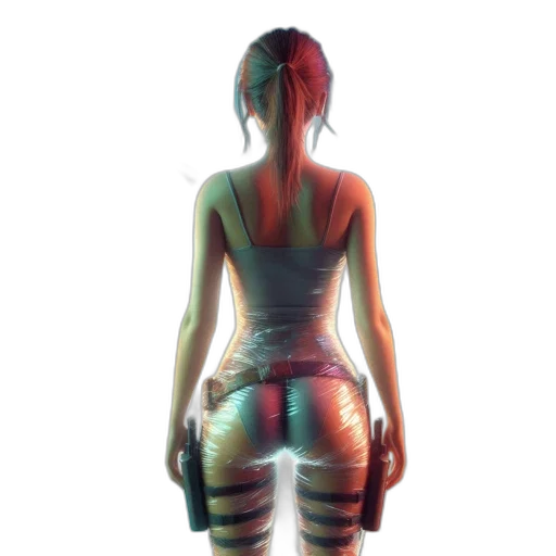 dress, robot, jacket, weapon transparent PNG cut-out