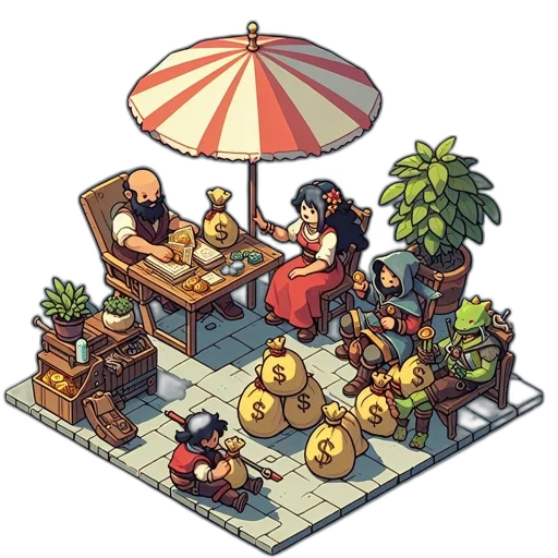 furniture, staff, food, umbrella transparent PNG cut-out