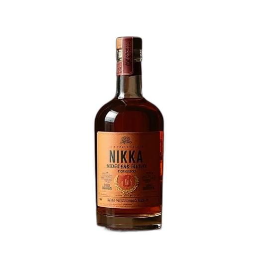 bottle, 3d render, nikka, coffeey transparent PNG cut-out