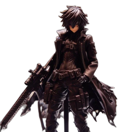 weapon, sword, jacket, staff transparent PNG cut-out