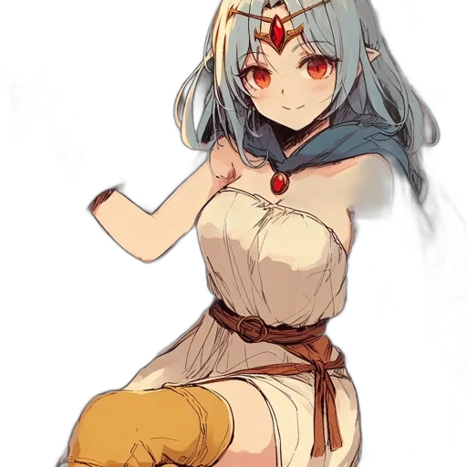 dress, staff, sword, weapon transparent PNG cut-out