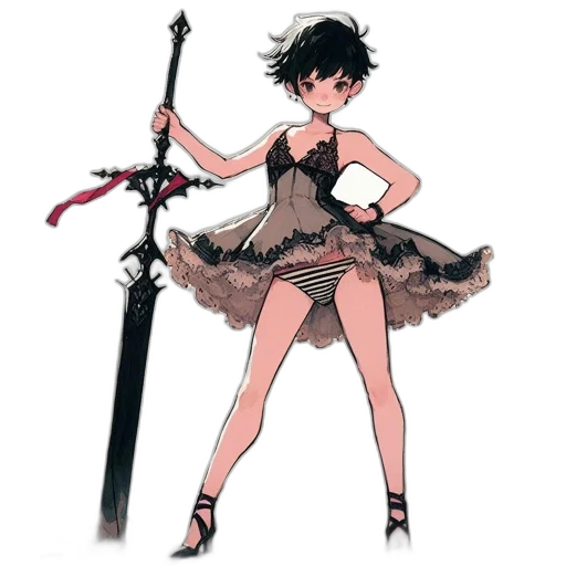 weapon, sword, staff, dress transparent PNG cut-out